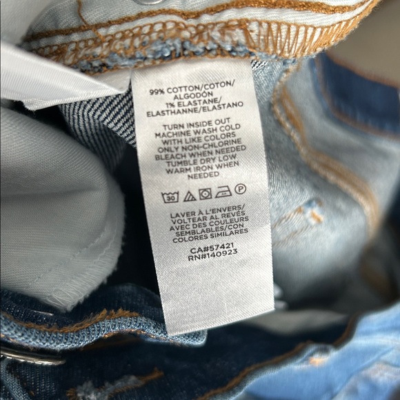 LOFT The Straight Crop High Rise Jeans Size 32 Tall - Picture 5 of 10